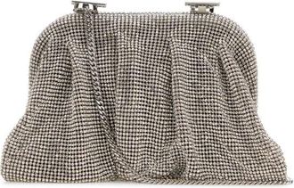 Benedetta Bruzziches Embellished Fabric Small Venus Clutch