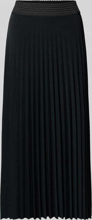 Rich & Royal Midirock mit Plisseefalten in Black, Gr&ouml;&szlig;e 36
