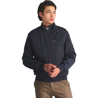 Members Only Mens Heavy Iconic Racer Quilted Lining Jacket in Navy at Nordstrom, Size Xxx-Large