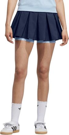 adidas Originals Pleated Miniskirt in Night Indigo at Nordstrom, Size Xx-Small