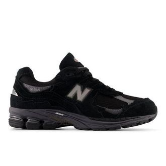 New Balance Unisex U2002DX in Nero/Grigio, Pelle Scamosciata/Rete, Taglia 40.5