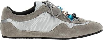 Cecilie Bahnsen Low-top Paneled Sneakers with Decorative Beaded Laces