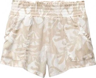Prana Womens Fernie Short In Soft White Seaside