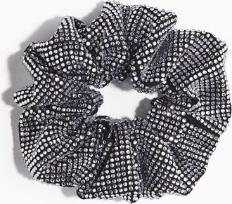 H&M Scrunchie mit Strassverzierung - Schwarz