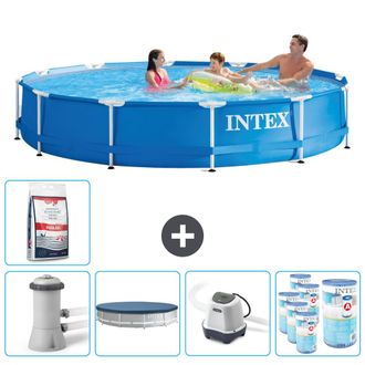 Intex Piscina Con Estructura Redonda - 366x76 Cm - 8-piezas Scb55