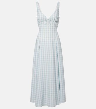 Faithfull The Brand Adalee gingham midi dress