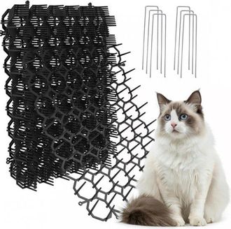 OEM Alfombrilla Anti, U&ntilde;as Para Gatos, Rejilla Anti, Espinas, 12 Barreras Para Animales Con U&ntilde;as, Alfombrilla Disuasoria Para Gatos De 20 X 15 Cm