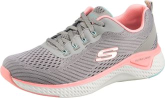 Skechers SOLAR FUSE COSMIC VIEW, Womens Low-Top Trainers, Grey (Gray Mesh/Pink & Mint Trim Gypk), 5 UK (38 EU)