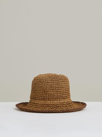 Reiss Tan Straw Sun Hat, S & M