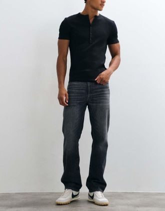 Wrangler jeans dritti grigi-Grigio