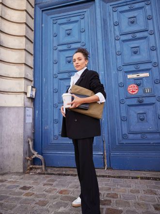 Envie de Fraise Elegante weite Umstandshose ENVIE DE FRAISE schwarz