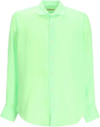 MC2 Saint Barth linen shirt - men - Linen/Flax - L - Green