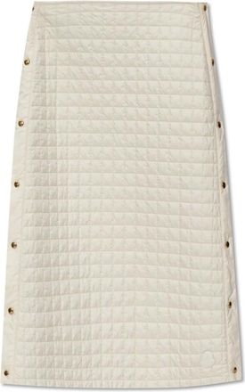 Moncler Rokken, Dames, Beige, XS, Gewatteerde rok