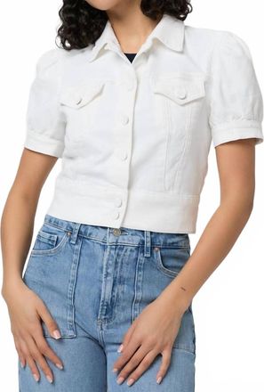 Paige Kendra Jacket In Crisp White