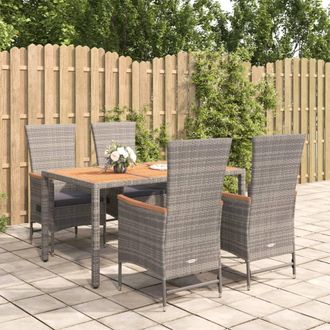 vidaXL Furniture Limited - Set Comedor De Jard&iacute;n 5 Piezas Con Cojines