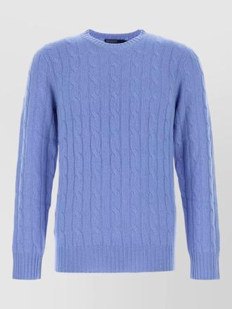 Polo Ralph Lauren cashmere sweater cable knit ribbed detailing