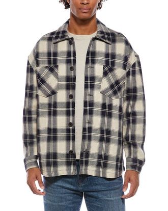 Reiss Endurance Embroidered Wool-Blend Shirt