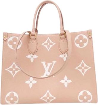 Louis Vuitton Pre-owned On The Go Monogram Empreinte Tas - Dames - Vintage Shopper - Roze - ONE Size - Leer - Vintage