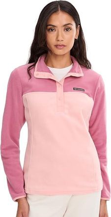 Columbia Bentontm Springs 1/2 Snap Pull Over II Womens Coat Pink Sand/Rosette : 2XL, Nylon