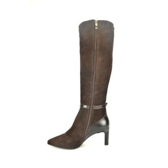 Babouche Lifestyle Babouche - Bruine Laars met Gesp + Punt 7cm - Dames - Schoenen - Bruin - Maat: 38 EU