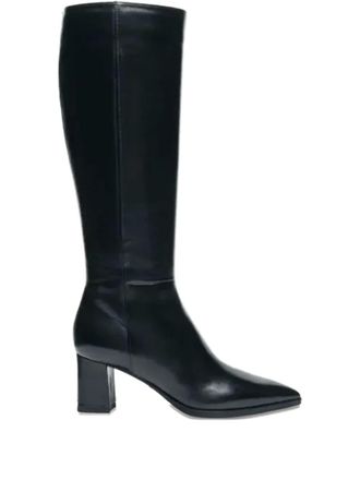 Santoni Laarzen met puntige neus - Zwart