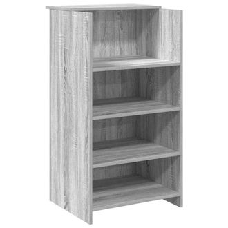 Berkfield Home Reception Desk Grey Sonoma 55x50x103.5 cm Engineered Wood