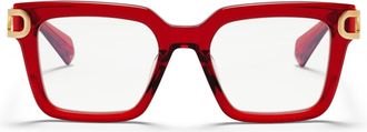 Valentino V-side - Crystal Red / Gold Glasses