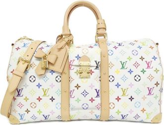 Louis Vuitton Monogram Multicolore White Coated Canvas Boston Bag (Pre-Owned)