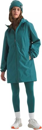 The North Face Womens Daybreak Rain Parka In Midnight Petrol