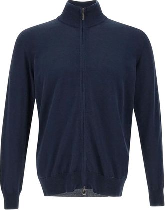 HUGO BOSS Heren Balonso Gebreide Cardigan (Donkerblauw)