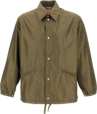 Kaptain Sunshine Oversized Outdoor Jacket With Snap Button Closure And Adjustable Hem