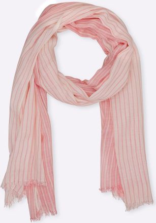 Heine Modeschal HEINE, Damen, flamingo, Baumwollmischung, gemustert, Modet&uuml;cher Modeschal