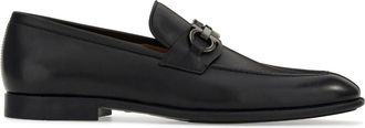 Ferragamo Gancini Horsebit leather loafers - men - CALFSKIN/CALFSKIN/Goat Skin/Rubber - 10.5EEE - Brown
