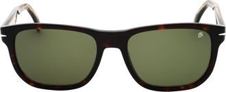 David Beckham Tortoiseshell Rectangle Sunglasses - Brown