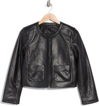 Rag & Bone Chloe Leather Jacket in Black at Nordstrom Rack, Size 12