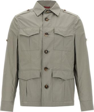 Brunello Cucinelli Green Saharan Jacket