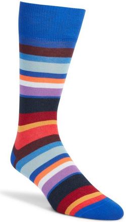 Paul Smith Marek Stripe Socks in Cobalt Blue at Nordstrom