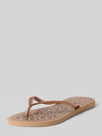 Havaianas Zehentrenner mit schmaler Passform Modell ANIMALS in Beige, Gr&ouml;&szlig;e 35/36