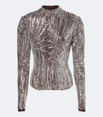 Paco Rabanne Top con paillettes