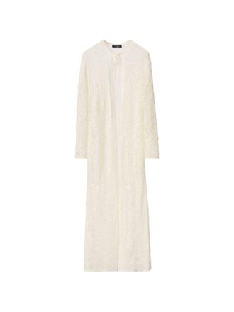 Fabiana Filippi Womens Crochet Long Cardigan