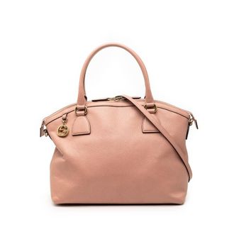 Gucci Pre-owned Gucci Medium Calfskin GG Charm Dome Satchel Ladies QYW06H0HIKG6KJBY