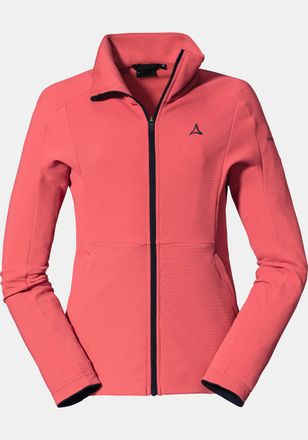 Sch&ouml;ffel Fleecejacke SCH&Ouml;FFEL Fleece Jacket Schiara L, Damen, Gr. 46, rot (3150, rot), 98%Polyester 2%Elasthan, regular fit, hoch geschlossener Ausschnitt, Jac