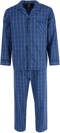 Hanes Mens Broadcloth Long Sleeve Pajama Set