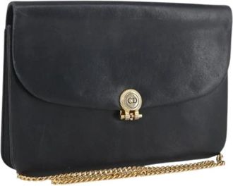 Dior Pre-owned Vintage Schoudertas - Dames - Vintage Schoudertas - Zwart - ONE Size - Leer - Vintage