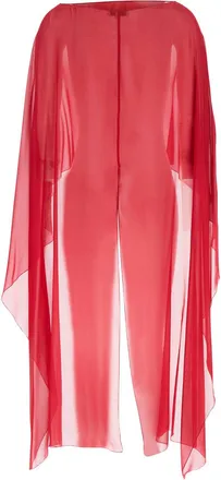 Antonelli Womens Silk Scarf Red Scarfs