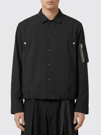 sacai Giacca camicia in misto lana Sacai