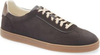 Brunello Cucinelli Suede T-Toe Sneaker in Clv06 Pepper Bison at Nordstrom, Size 42