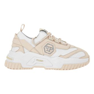 Philipp Plein Predator Low-Top Sneakers - unisex - Sneakers - Beige - 37 EU - Leer - Schoenen