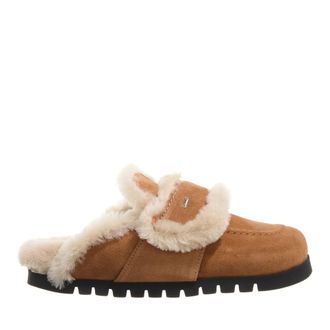 Nubikk Slipper & Pantoletten - Teddy Fur Studs (L) - Gr. 37 (EU) - in Braun - f&uuml;r Damen