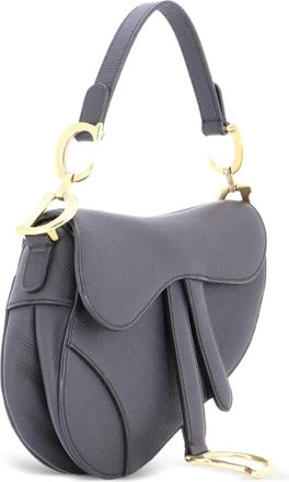 Dior Saddle Handbag Leather Mini shoulder bag - Zwart